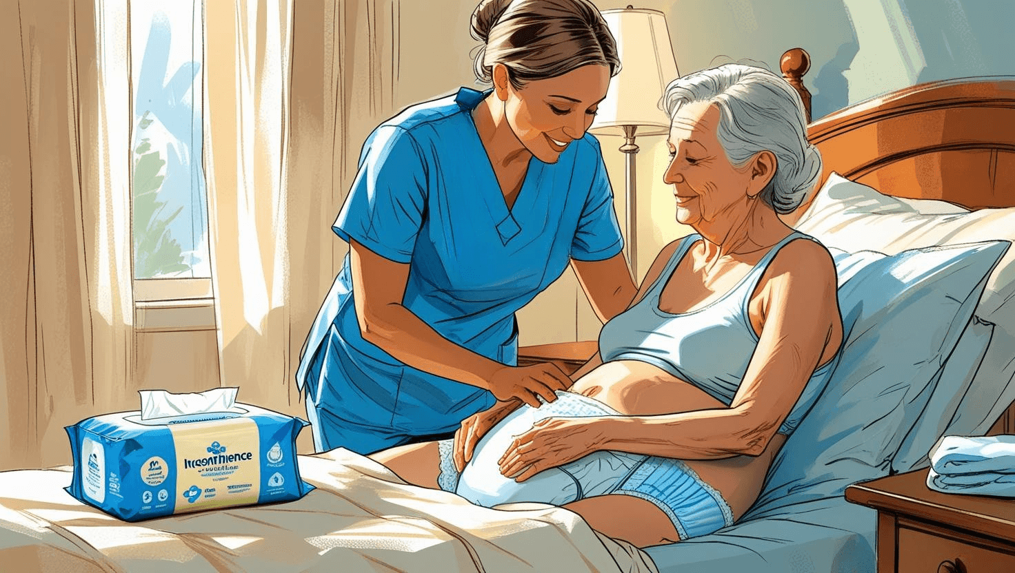 Our senior care services in Mississauga include respectful incontinence care, where trained caregivers assist with toileting, perineal care, barrier cream application, and maintaining cleanliness for seniors at home.