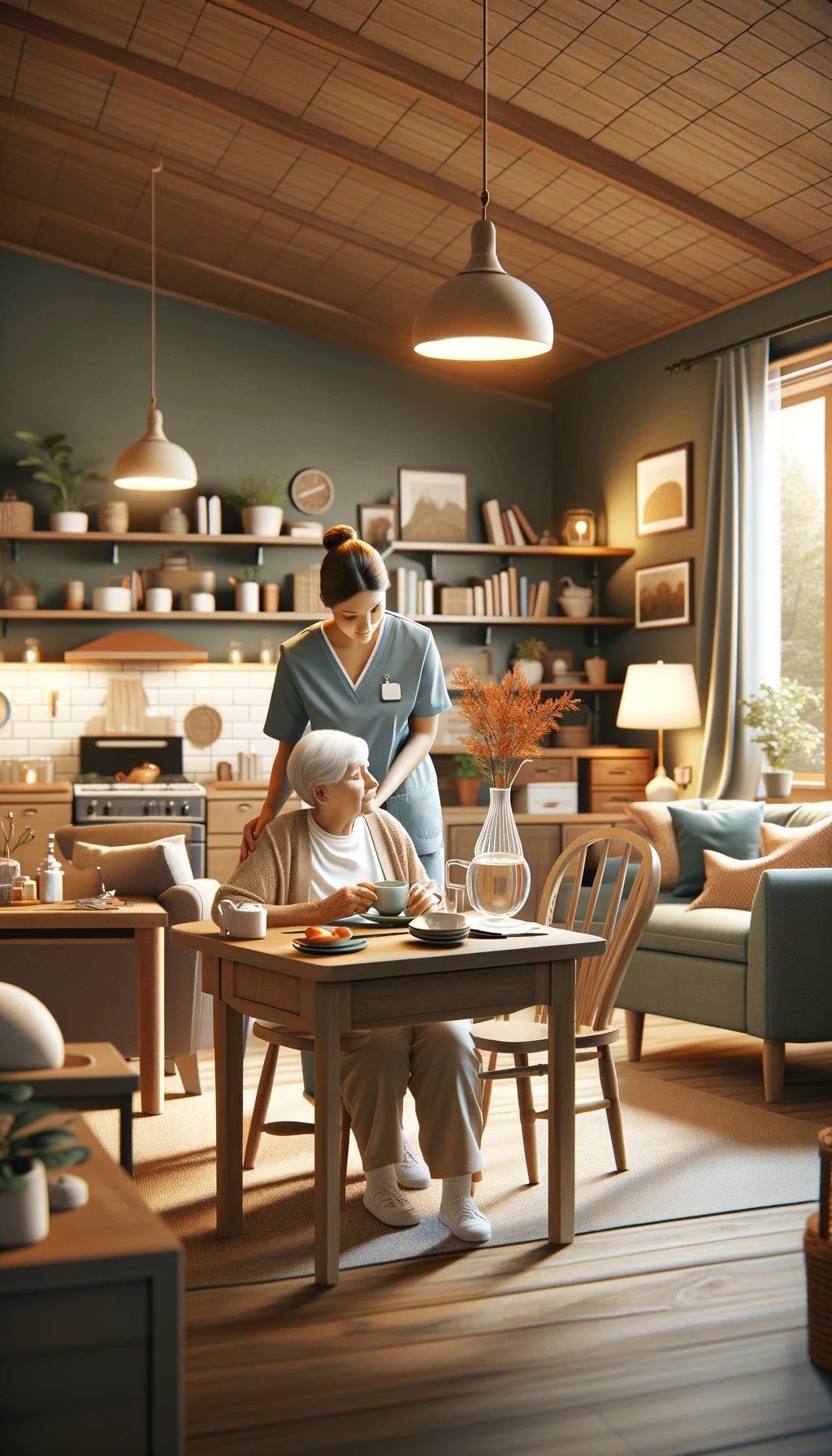 comprehensive in-home personal care services, providing a range of support for seniors from feeding, bathing, companionship within a warm and supportive home environment.