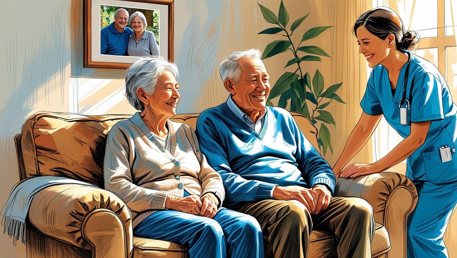 Live-out caregiver offering flexible senior in-home care, providing full-day or overnight support for personal care, mobility, and daily living tasks while maintaining privacy and independence at home.