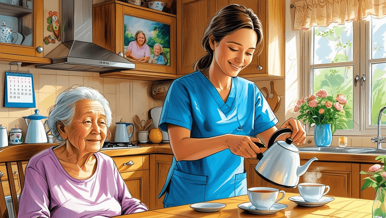 "Live-in caregiver providing 24/7 in-home senior care, assisting with daily activities and ensuring continuous support in Mississauga and Brampton."